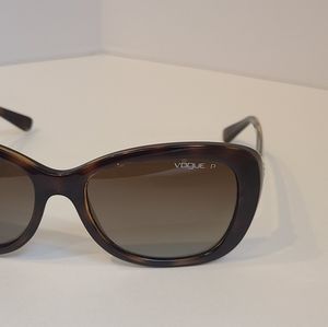 Vogue black frame with jewel accent sunglasses